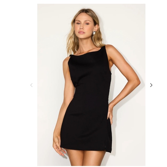 Lulus Dresses & Skirts - Lulus Black Cowl Mini Dress Size L NWT